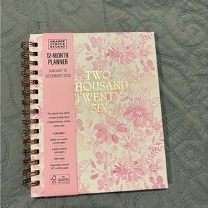 T.J.Maxx Pink Floral 12-Month Planner